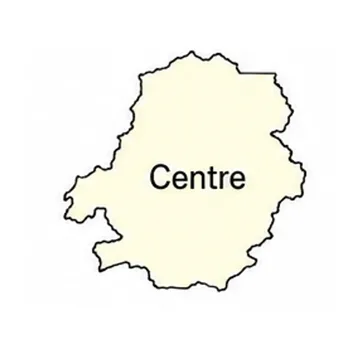 Map of the Centre region of Cameroon