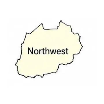 Map of the Northwest region of Cameroon